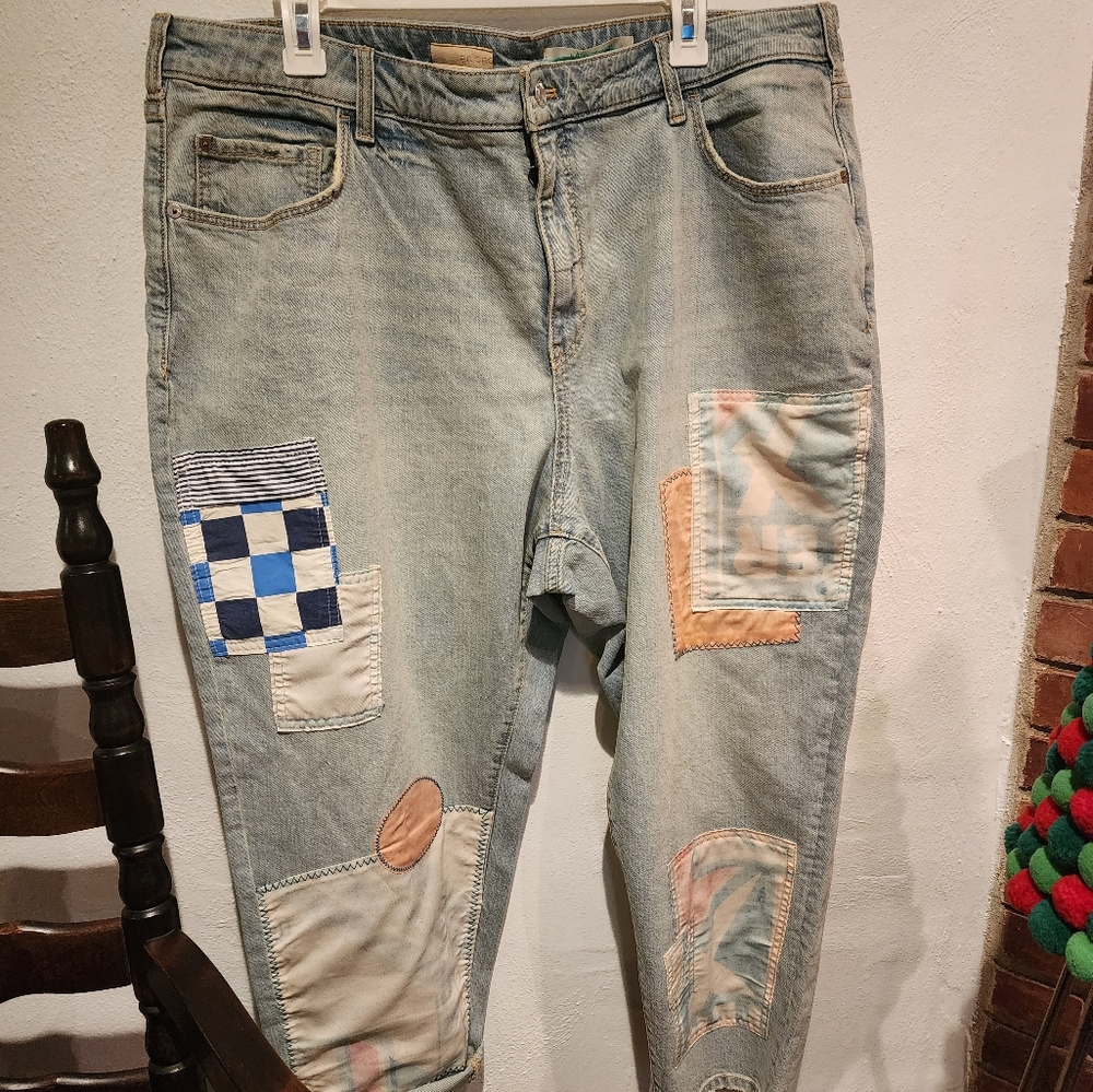 Anthropologie Pilcro white washed jeans 18w plus